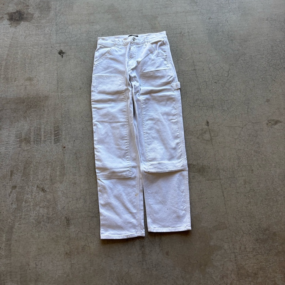 RSQ White Cargo Pants with Sturdy Design